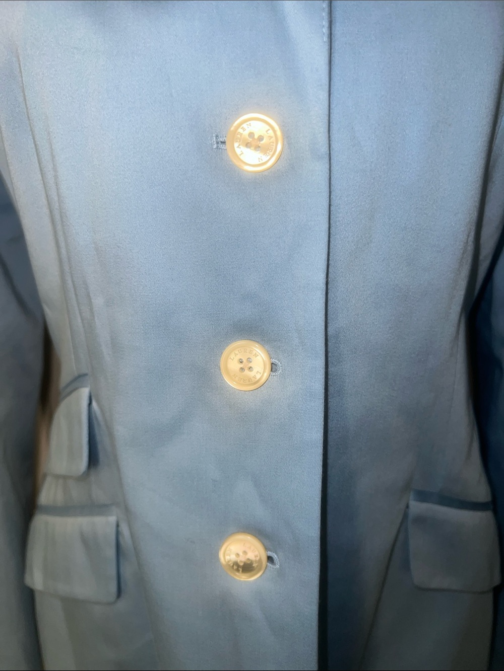 Polo by Ralph Lauren Long Chambray Cotton Blazer Jacket - Picture 6 of 14
